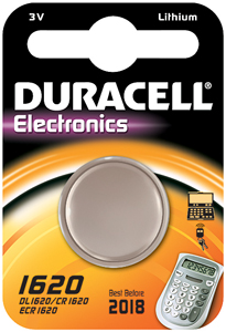 DURACELL Knoopcell Batterij CR1620