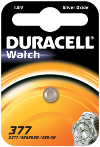 DURACELL Knoopcell Batterij 377