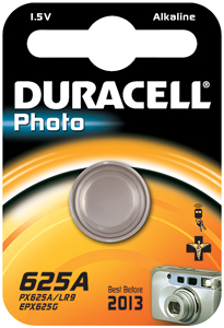 DURACELL Knoopcell Batterij PX625A
