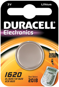 Duracell Knoopcell Batterij CR1620