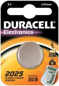 Duracell Knoopcell Batterij CR2025